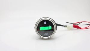 RYSJM | Universal LED Digital Hours Gauge 52mm Electronic Hour Meter Green Backlight for Motorcycle Car Marine Boats ATV 12V 24V
