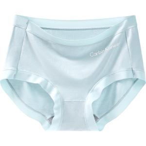 CarbinKoneer | CarbinKoneer Ladies High-Waist Seamless Ice Silk Triangle Panties Antibacterial Pure Cotton Crotch Sports Briefs Modal Fabric