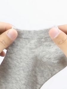 Mens and Womens Summer Thin Socks Sweat Absorbing Boat Socks Sports Cotton Socks