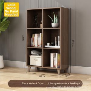 Real Wood Multi-functional Gap Bookcase