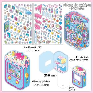 Nhà Mini 3D Cổ Trung Quốc DIY Độ Khó Cao