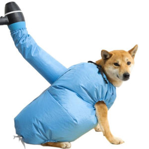 Adjustable Dog Drying Bag - Quick Drying Time-Saving Waterproof Pet Dryer Bag Compatible with Hair Dryer
