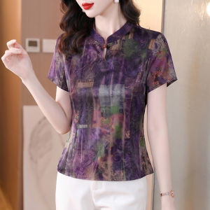 DAIXIANGFEIZI | Fragrant Cloud Silk Chinese Style Summer Blouse