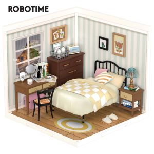 Robotime Rolife Building Block Kits 3D Puzzle Toy Super Store Sweet Dream Bedroom Plastic DIY Miniature House Kit - DW009