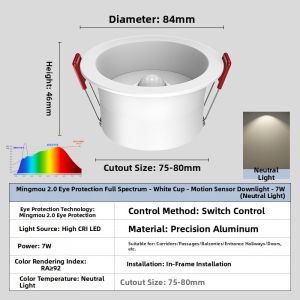 EUROB | Full Spectrum Recessed Induction Downlight