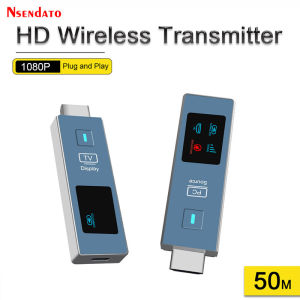 50m 1080P Wireless HDMI Video Audio Transmitter and Receiver Extender Wifi Display Screen TV Stick Adapter for Camera PC to TV