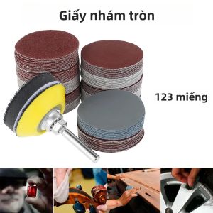 Đĩa Mài Nhám Alumina 50mm Chịu Mài Mòn Độ Hạt 60-3000 Hình Tròn Dùng Cho Máy Mài Xoay Mài Kim Loại Gỗ Kính Ô Tô