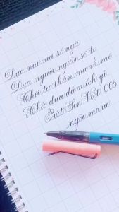 Bút mài sen việt 005 kim tinh lá tre tạo thanh đậm