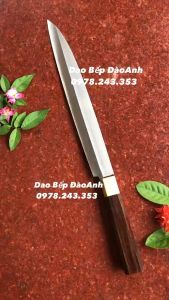 Dao sashimi nhọn thái lát cá hồi