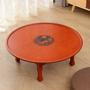 Tatami round Low Table Foldable Dining Table Bean Bag Dining Table Korean Style Bay Window Table Kang Table Household Korean Dining Table