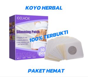 koyo herbal eelhoe slimming patch natural ingredient pengecil perut buncit 1 & 2 pcs - 100% ORIGINAL