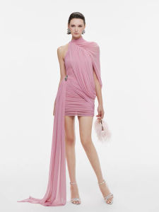 Elegant Design Irregular Pleats Dress