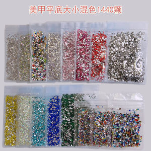 Bao Bì Lớn Đá Móng Tay Đá Rhinestone Trong Suốt Đá AB Đá Phẳng Đá Pha Trộn Hồng Nhạt Hồng Đá Trang Trí Móng Tay