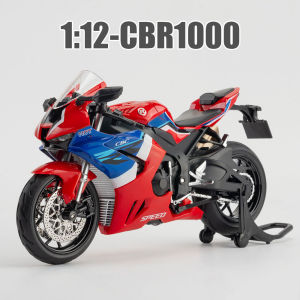 MAKEDA | 1:12 Honda CBR1000 CB400X Alloy Model Diecast Motorcycle Toys Car Front Wheel Steering Sound Light Miniature Motorbick Boy Gifts