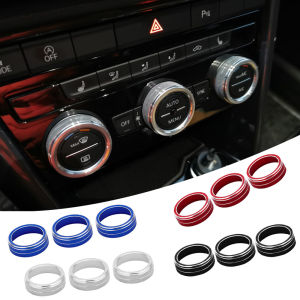 Air Condition Knob Trim Ring Climate Control Adjust Button Cover For Volkswagen VW Golf MK7 Tiguan Passat B8 T-ROC Atlas Ateca