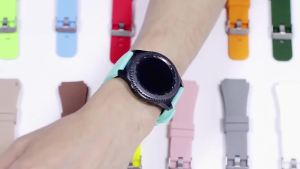 22mm Silicone Strap For Samsung Galaxy Watch 46mm Gear S3 Frontier Huawei watch 46mm Soft Comfortable Wristband For Amazfirt GTR