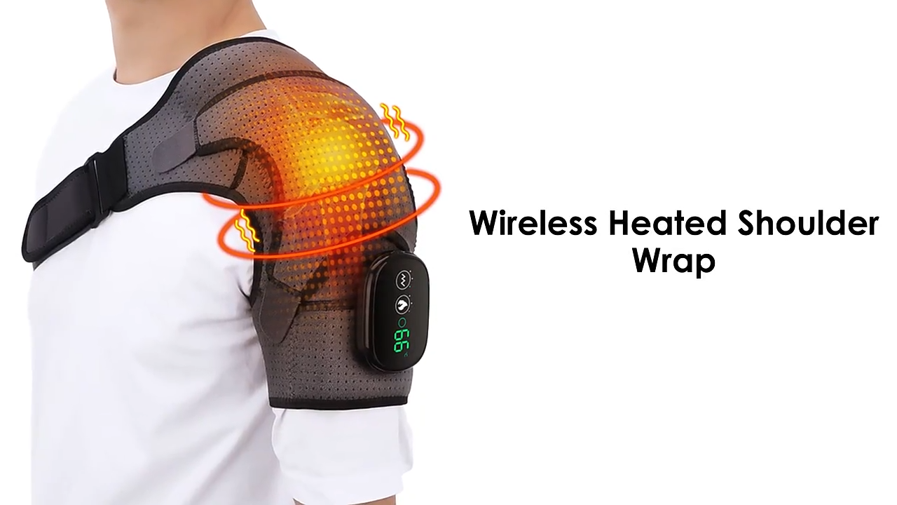 Heat Therapy Shoulder Brace Adjustable Shoulder Heating Pad For Frozen Shoulder Bursitis Tendinitis Strain