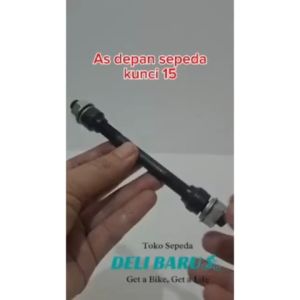 As roda DEPAN hitam as 15 sepeda panjang 14 cm harga satuan