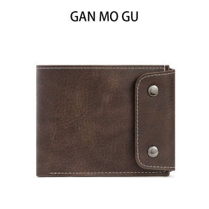 Ví nam dung tích lớn GANMOGU gấp ba lần có túi đựng tiền xu Nhiều khe cắm thẻ và tính năng lưu trữ tài liệu