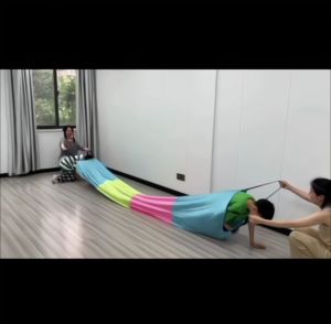 Lycra Sensory Compression Tunnel (10ft) – Body Sock Play Tunnel for Kids