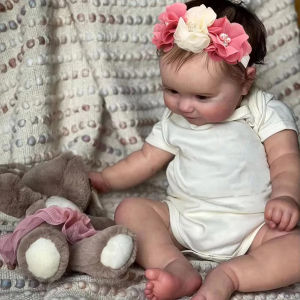 JOYORA Fashion Rebirth Doll 3D Skin Visible Veins Soft Cloth Body Doll Realistic Rebirth Doll Baby Size Doll Cute Birthday Gift