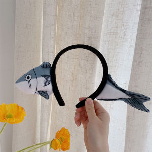 ที่คาดผมล้างหน้ารูปแครอทที่นิยมในโลกออนไลน์เครื่องประดับผมไอเดียสร้างสรรค์มีสไตล์เฉพาะตัวตลกน่ารักสำหรับผู้หญิงที่คาดผมรูปปลาเค็มที่คาดผมเครื่องประดับศีรษะ