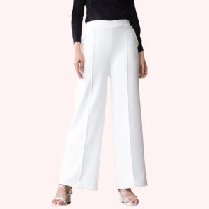 CELANA JUMBO WANITA ZARA PANTS KULOT CUBIT BAHAN KAIN SCUBA