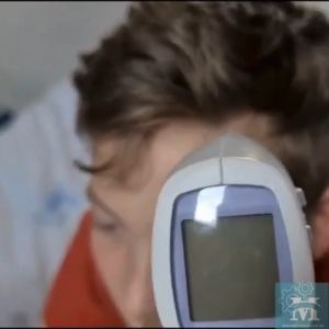 Non-Contact Infrared Thermometer Forehead Body Temperature with Fever Alarm for Adult and Baby Battery Operated Portable