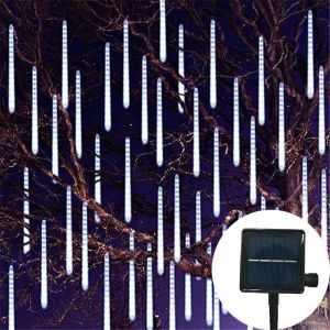30cm 50cm Solar Light Outdoor Led Meteor Shower Rain String Lights for Garden Wedding Decoration Christmas Tree Decor Fairy Lig