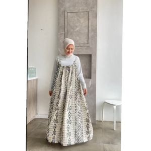 ARETHA DRESS TENUN - WHITE BONE - KEMEJA TENUN