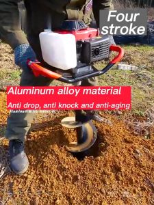 Gasoline 2 Stroke Earth Ground Auger Drill Machine Post Hole Driller Digger Tree Planting Machine Engine 100mm/150mm/200mm Earth Auger Post Hole Digger