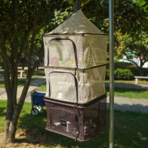 New Outdoor Interlocking Mesh Drying Rack Square Four Layer Multi Functional Separable Clothesline for Vegetables Fruits