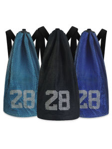 Basketball Bag Mens Training Bag Large Capacity Backpack Drawstring Cosmetics Bag Net Bag Football Bag Drawstring Sports Carrier