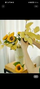 1 Bouquet 13 Heads Fake Sunflower Artificial Silk Flower