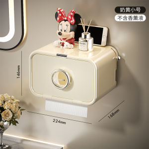 Suction Cup Toilet Paper Holder Wall Mounted Roll Paper Rack Bathroom Accessories Nordic Style Toilet Paper Box Organizer