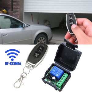 DC 12V Remote Control Smart Switch Universal RF 433MHz Gate Garage Door Led Lighting Asking Code Relay Receiver Mini Module 10A