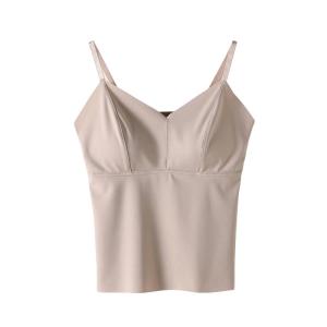 ZISU | One-Piece Underwear with Built-in Pads for Women Spring/Summer New Style Backless Camisole