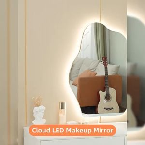 Bathroom Mirror with Light Cermin Bilik Mandi Bathroom Mirror with Defogging Function LED Cermin Bilik Air Led Mirror Cermin Led Makeup Mirror