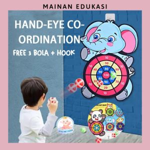 Mainan Edukasi Lempar Bola Target Board Game