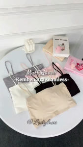 LadyLuxe - Atasan Tanktop Crop Tee Top Mini Tank Top BH Bra Wanita Seamless Bahan Ice Silk BH BR086