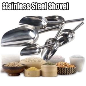 Stainless Steel Ice Scoop Ice Cream Crushed Shovel Candy Sugar Scooper Kitchen Tool