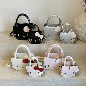 Túi Đeo Chéo Hình Mèo Dễ Thương Cho Bé Gái Túi Xách Thời Trang Túi Đeo Vai Đơn Túi Đeo Chéo Bằng Vải Cotton Pha Trộn Cho Bé Gái Từ 3 Tuổi Trở Lên