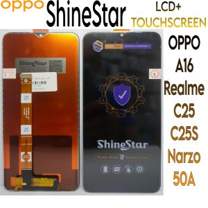LCD OPPO A16/REALME C25/C25S/NARZO 50A ORIGINAL SH1NESTAR FULLSET