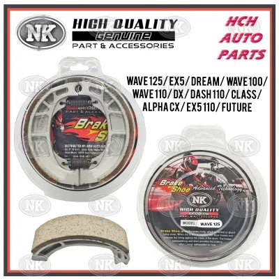 BRAKE SHOE - HONDA - WAVE 125/ EX5 DREAM/ EX5/ WAVE 100/ WAVE 110/ DX/ DASH 110/ CLASS/ ALPHA CX/ EX5 110/ FUTURE (NK)