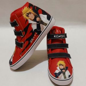 sepatu anak karakter minato NARUTO  gratis cetak nama & foto