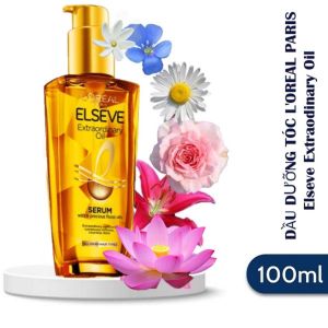 Dầu Dưỡng Tóc LOreal Extraodinary Oil 100ml TInh Dầu 6 Loại Hoa Giàu Omega-6 Giúp Tóc Bóng Khỏe Suôn Mượt LOreal Paris Elseve Extraodinary Oil 100ml
