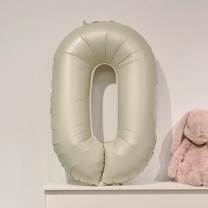 INS Cream Style Digital Aluminum Balloon Baby Kids 123 Full-Year Birthday Arrangement Scene Photo Decoration Props