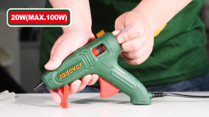 JADEVER ปืนกาว ปืนกาวไฟฟ้า 20วัตต์ รุ่น JDGL1606 ฟรีกาวแท่ง 2 แท่ง