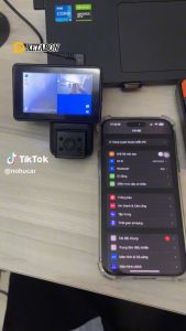 Camera hành trình ô tô 4Taxi Pro 3 mắt cam kết nối Wifi xem trên điện thoại ghi hình tốc độ cao độ phân giải 2k camera sau Full HD 1080p bảo hành 12 tháng