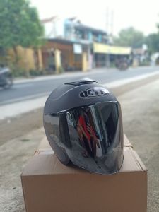 Helm Kyt Kyoto R Solid Visor Flat Silver